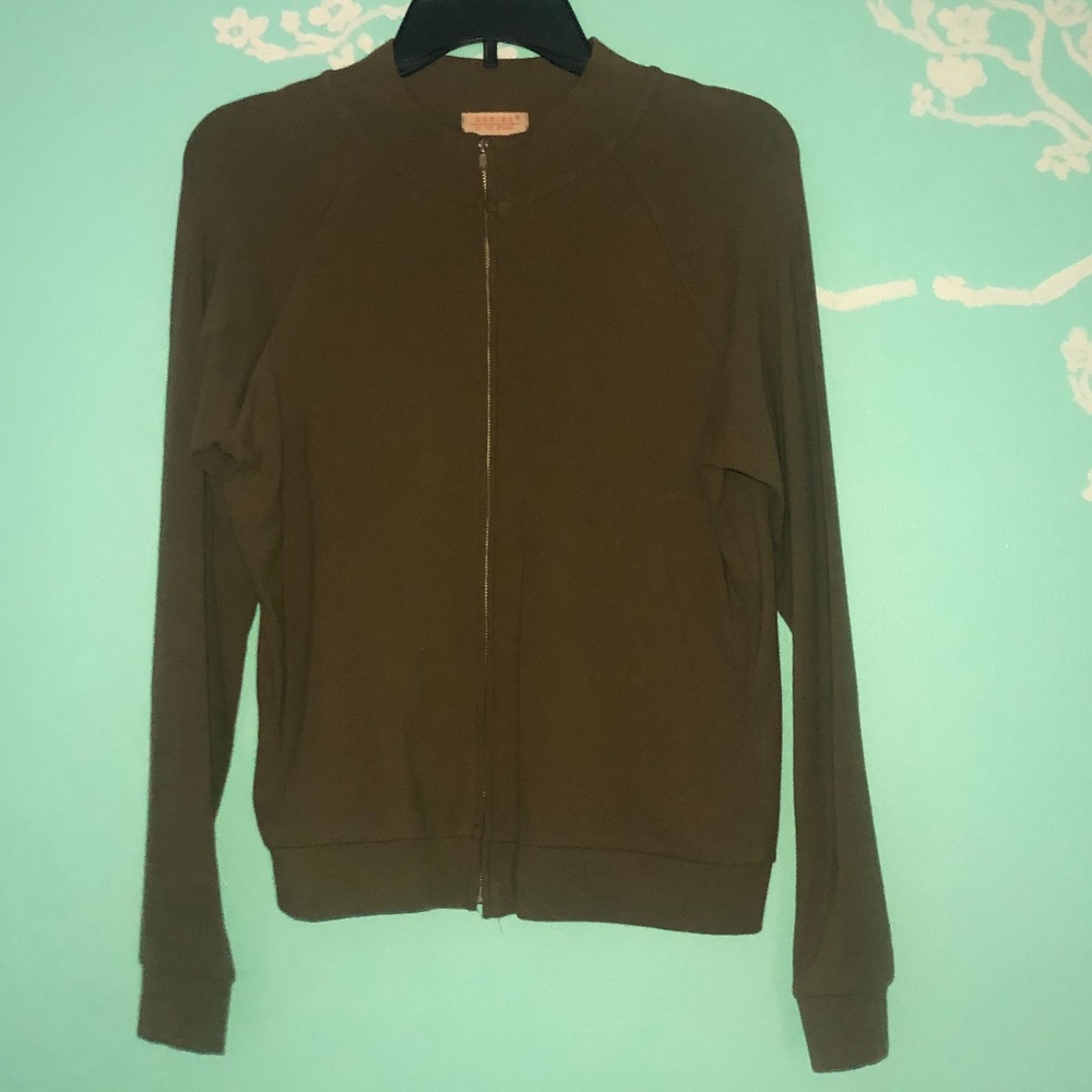 Series Olive Green Full Zip Hoodie